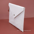 Vintage Kraft Envelop Handbag White Slim Paper Clutch Bag